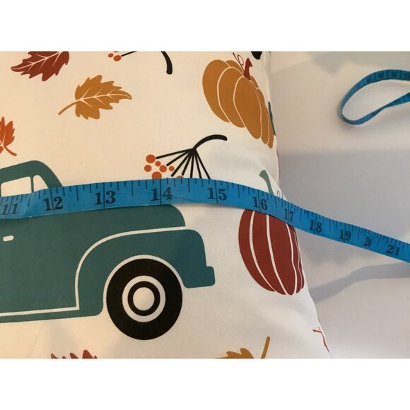 Pillows,Throw,Set Of 2,Autumn Harvest/Farm Truck/Pumpkin-17”X17”-Fall Harvest - Picture 4 of 6